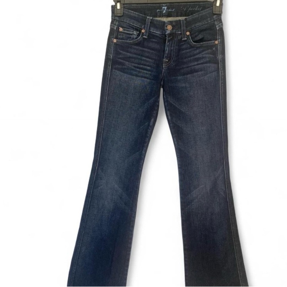 7 For All Mankind Dark Blue Flare Jeans